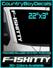 F-1SHITTY Vertical 22" VINYL DECAL Sticker Truck Turbo Boost 150 Shitbox Lifted