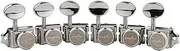 Guyker 6 Inline Vintage Guitar Lock String Tuners – Locking Tuning Key Pegs Machine Heads Replacement Parts for ST TL Style Electric, Folk or Acoustic Guitars – Nickel