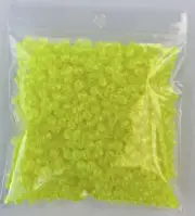 Pkg of 1000 each Fluorescent Chartreuse UV 5mm plastic round beads