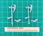 White Lions Chrace Axes Arms x 2 J Warhammer AOS High Elves RARE OOP T3 E