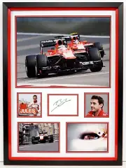 Jules BIANCHI Marussia Driver F1 Signed & Framed Autograph Display AFTAL RD COA