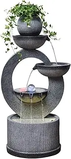 Indoor Freestanding Fountain Modern Automatic Water Circulation Water System Floor Decoration Fish Pond Water Fountain