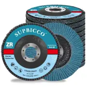 10 Pack 40 Grit Flap Discs 4 1/2 for Angle Grinder, Sanding Flapper Disc, Typ...
