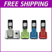 Expandable Cordless Phone System with 4 Handsets & Hands-Free Speakerphone