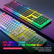 Wireless Keyboard Mouse 104 Keys Translucent Design 6 awesome Backlight 4000 DPI