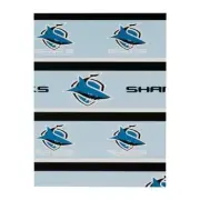 93034 CRONULLA SHARKS NRL TEAM LOGO GIFT BIRTHDAY PRESENT WRAPPING PAPER SHEET