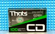 THAT'S CD I 100 TYPE I BLANK CASSETTE TAPE (1) (SEALED)