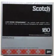Scotch Magnetic Recording Tape, 214, 180 Minutes,sealed In Box