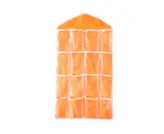 Hanging Storage Bag High Capacity Dust-proof Transparent Visible 16 Grid Multi-role Socks Bra Underwear Organizer for Bedroom-Orange unique value