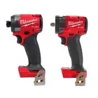 Milwaukee Impact Driver 1/4" + Impact Wrench 3/8" 18V Li-Ion Brushless Cordless