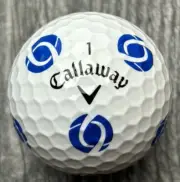 New Callaway Chrome Soft Truvis Brown & Riding Insurance Golf Ball (1)
