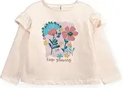 [COLLOKY] Premium Organic Cotton Long Sleeve Shirt for Little Girls and Toddlers - Ultra-Soft, Breathable and Durable