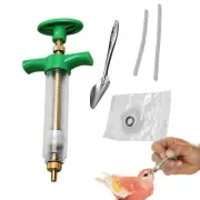 Birds Parrot Feeding Syringe Baby Birds Feeding Injector Kit Hose And Spoon