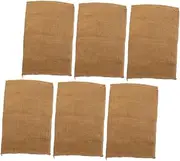 Abaodam 6pcs Multi Use Heavy Duty Burlap Bags for Outdoor Games Natural Breathable Storage for Potatoes Vegetables Durable Jute Sandbags for Flood Control Organizing