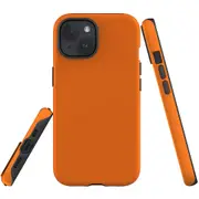 For iPhone 15 Plus Case, Shielding Cover, Orange