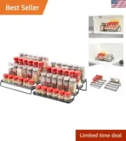 Spice Rack Organizer for Cabinet, Pantry and Countertop, 4 Tier Expandable Se...