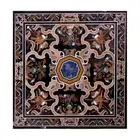 42 Inches Marble Coffee Table Top Inlay Semi Precious stones Center table