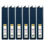 6x Marbig Clearview 2 D-Ring Insert Binder A4 File 38mm Document Organiser Blue