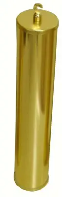 Set of 3 42 x 235mm Clock Weight Shell - Solid Brass, Polished (WS-1B)