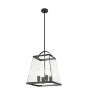Cola 4 Light Black Lantern Pendant