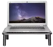 TechFlo Ergonomic Monitor Laptop Printer Adjustable Height Stand Riser Desk
