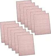 Dinner Napkins Set 12pcs Striped Linen Cotton Napkins Reusable Bulk Holiday Decor