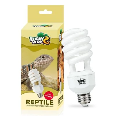UVA UVB Reptile Light 10.0 Desert UVB 150 Compact Fluorescent Lamp UVB Light ...