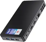 MeLE Overclock4C Mini-PC, Reddot 2024 Win, Win 11 Pro N100 32GB 512GB, 4K-HDMI Display, USB-C PD3.0 Video Output, Desktop Micro-Computer