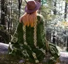 Patterned Aztec Throw Blanket w/ Soft Sherpa Lining Green Southwestern 50x60”