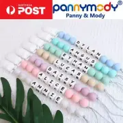 Personalised Dummy Clip Soother Chain Dummie Holder Binky Band Clipper