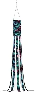 3D Magical Dragon Scales Pattern Halloween Garden Windsock Halloween Windsock for Patio Yard Pathway Halloween Party Decor