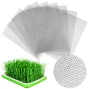 HFYZZ 8 Pcs Seed Sprouting Tray Mesh Mat, 8.3 x 11.8 Inches Stainless Steel G...