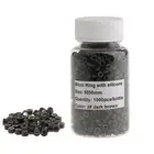 Hair Bun extension Silicone Micro Rings Links Beads Loops