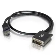 C2G 54329 6FT DISPLAYPORT MALE TO SINGLE LINK DVI-D MALE ADAPTER CABLE - BLACK (