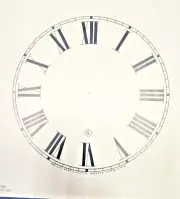 GILBERT CLOCK PAPER DIAL FACE