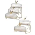 Dried Fruits Tray Snack Dishes with Rack Multifunctional Nuts Tray Appetizer