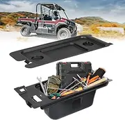 kemimoto Under Seat Storage Box, Underseat Storage Bin Black Organizer Tray Compatible with Kawasaki Mule PRO-FX FXR FXT DX DXT 2015-2023 Accessories Replace #99994-1463