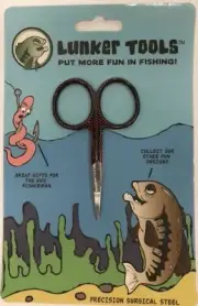 Small Scissor Fishing Tool in Black & Orange