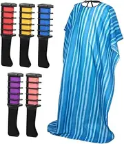 Healeved 5pcs Hair Comb for Girl Washable Hair Color Dye Temporary Hair Comb Hair Color Comb Hair Coloring Comb Hair Dye Comb Hair Chalk Comb Plastic