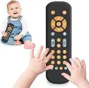 MAVEKID Baby TV Remote Toys 6-12 Months, Toddlers Remote Control Toys for 1 Year Old Boys Girls Gifts, Educational Musical Toy with Light and Sound for 6, 12, 18 Months Newborn Infant Kids Travel