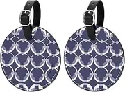 [VTGHDEEQ] Luggage Tags for Suitcases,Travel Tags for Luggage,Black and White Lantern Shape,2-Pc
