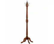 Farrin Solid Mahogany Timber Coat Hanger - Mahogany