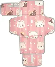 Reusable Changing pad Covers with Tissue Pocket Travel Changing pad for Baby with Built-in Pillow