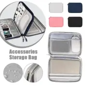Electronic Accessories Cable Organizer Bag Travel Pouch Charger Storage Case NEW