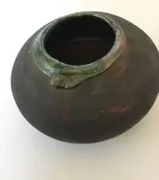 Excellent Raku Pot Art Studio 8" Pottery Vase