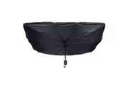Vistara 145 x 79cm Foldable Car Windscreen Umbrella UV Sun Shade Block w Bag BLk