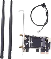 SEWACC Pcie WiFi Adapter Card Wireless Connectivity for Gaming Streaming Compatible Desktop Computers for Home Use Unlocks Router Potential for Accessories