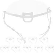 KICHOUSE 10pcs Facial Mask Mall Spit Cover Catering Spit Mask Pet Plastic Transparent Spit