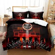a1784 Bed Sheets ed Cobra Kai Bedding Set Pillowcase Karate Duvet Cover Double Adult Kids Bedclothes Quilt Cover3-Piece Bedding Set (1 Duvet Cover +