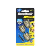 Zenith 6 / 15kg Brass Plated SureHook Shield Picture Hanger - 3 Pack
